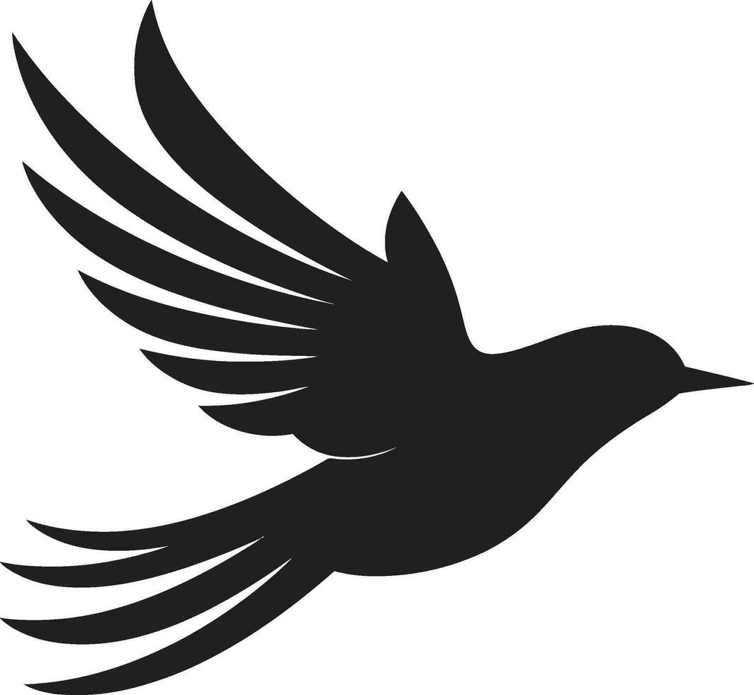 faucons sérénité emblème toucans vol badge vecteur