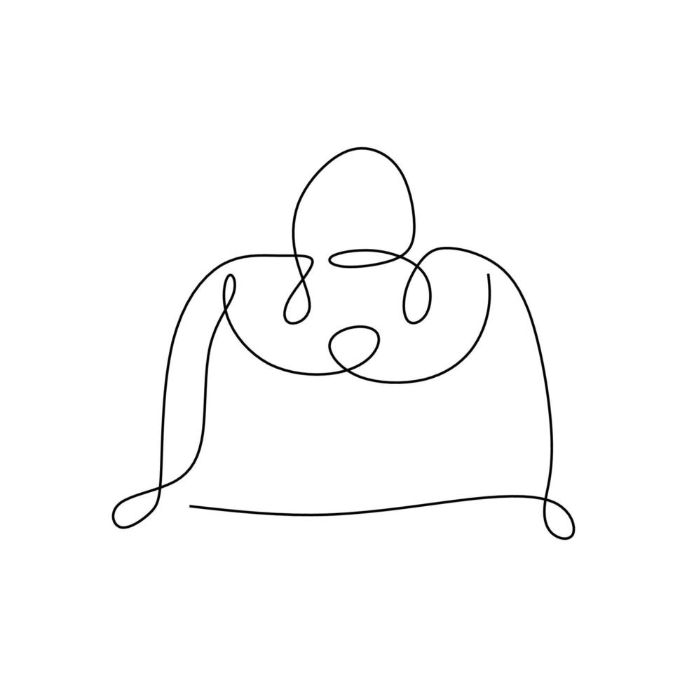 illustration vectorielle d'une ligne d'un sac de femme. sac femme élégant vecteur