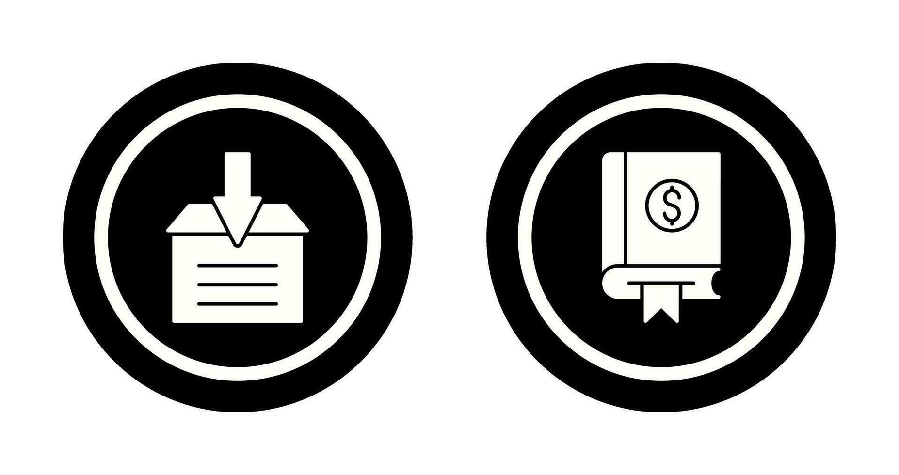 la finance et archiver icône vecteur