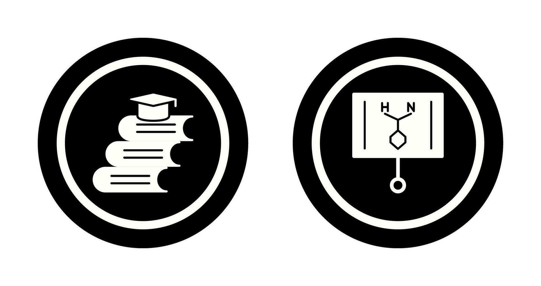 livres et formule icône vecteur