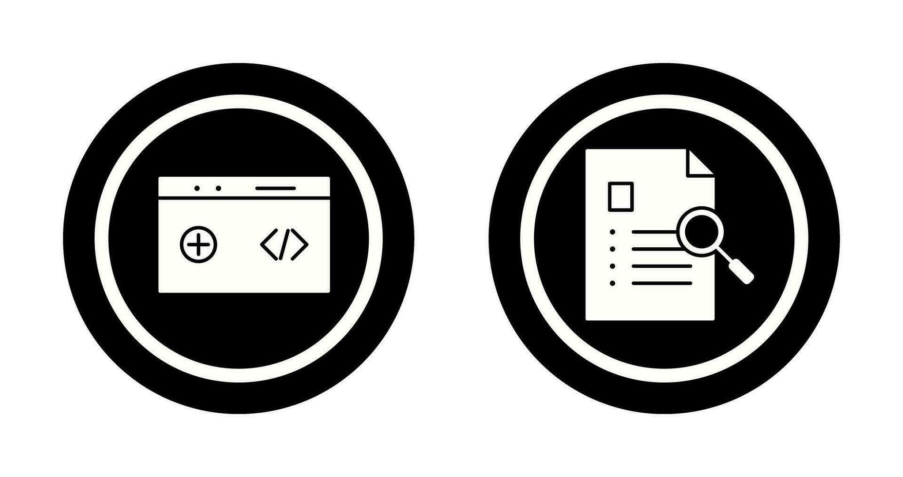 nettoyer code et Cas étude icône vecteur