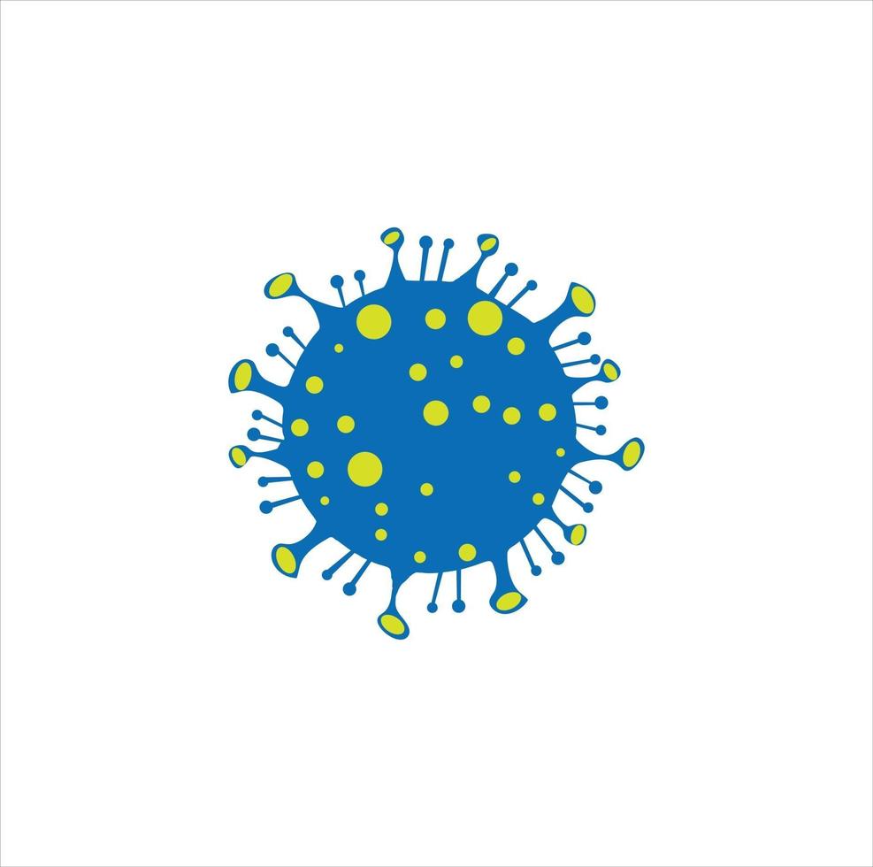 modèle de symbole plat du virus corona 2020. fond de covid-19 vecteur