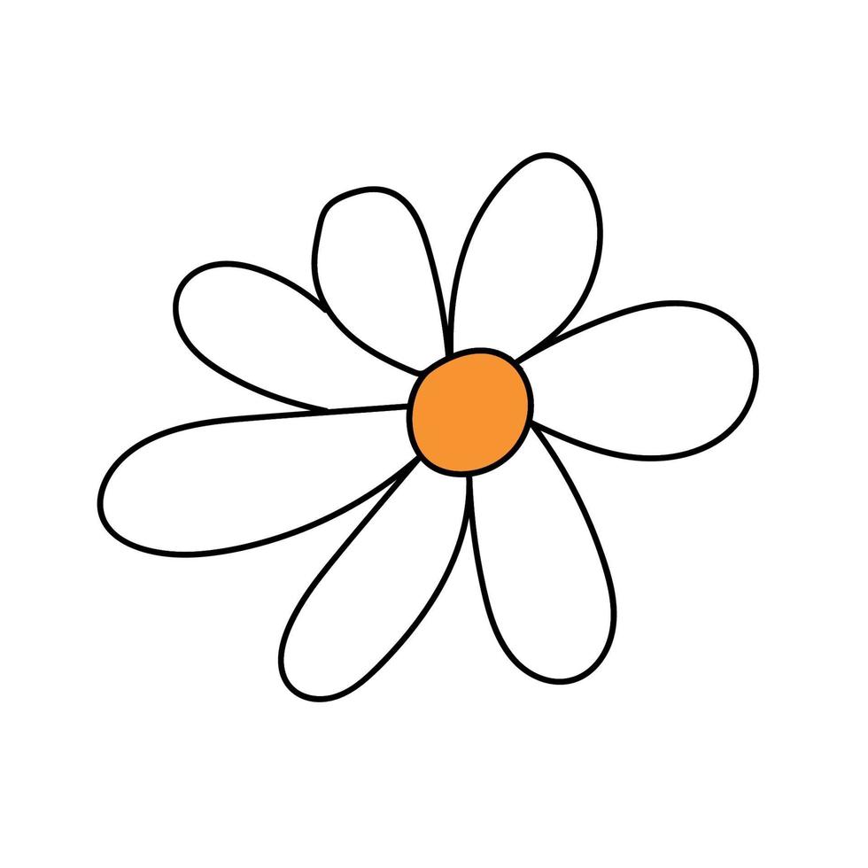 fleur pour la décoration, fleur de dessin animé vecteur