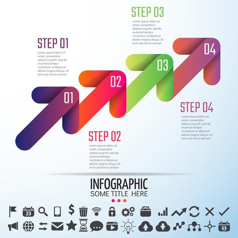 Modèle de conception d&#39;infographie vecteur