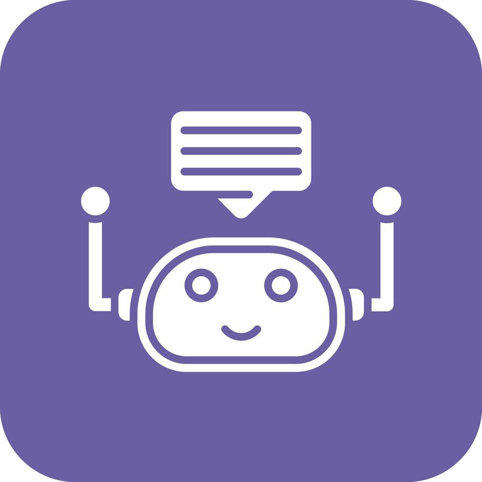 icône de vecteur de chatbot