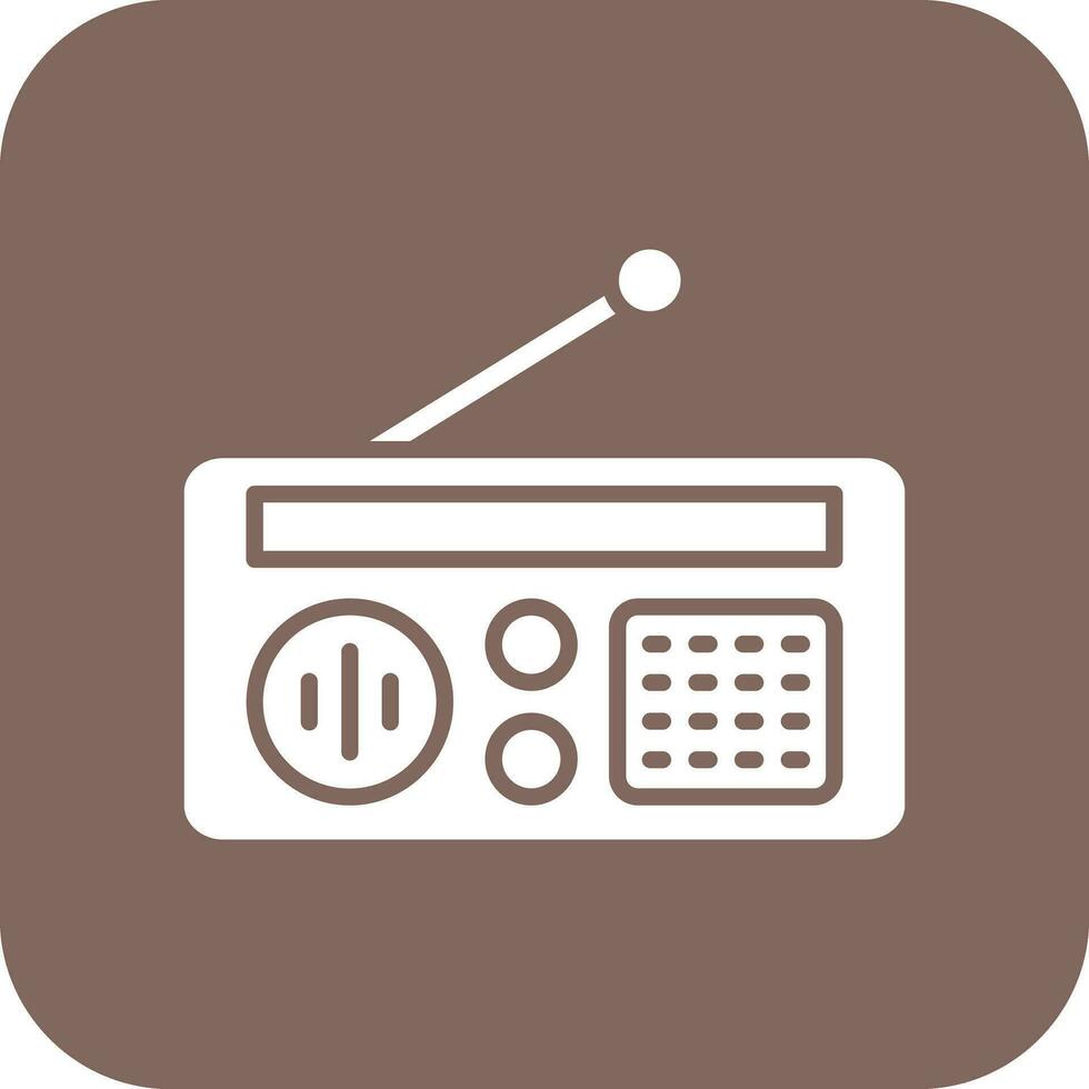 icône de vecteur radio