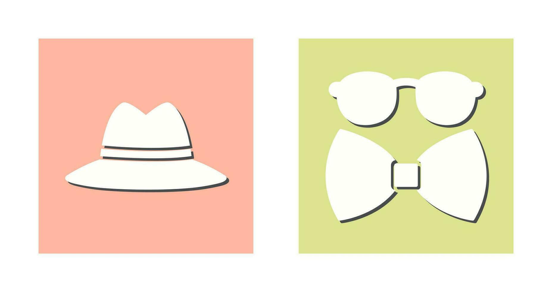 chapeau et branché style icône vecteur