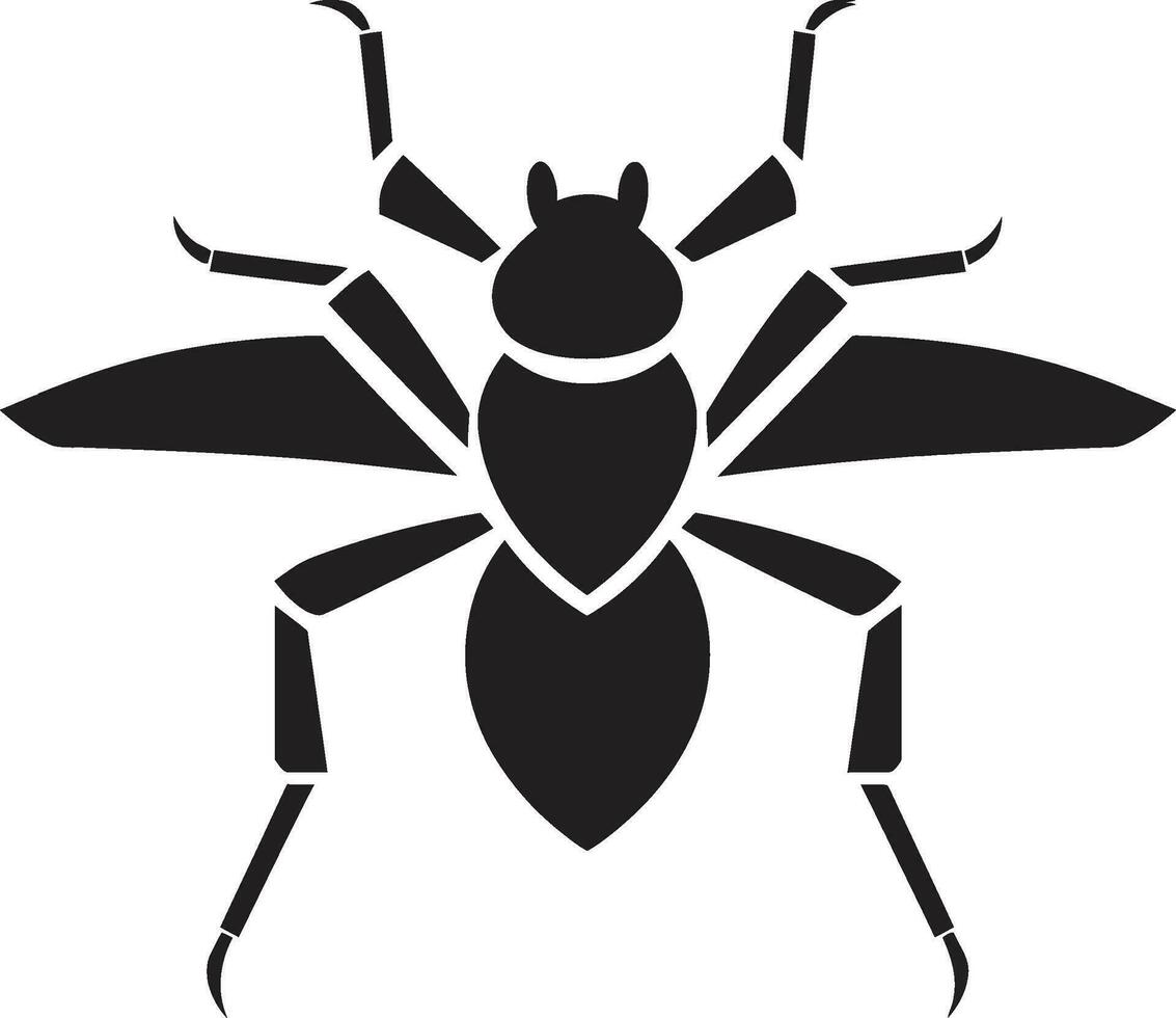 simplicité parle volumes noir fourmi vecteur conception élégance dans noir vecteur art fourmi logo