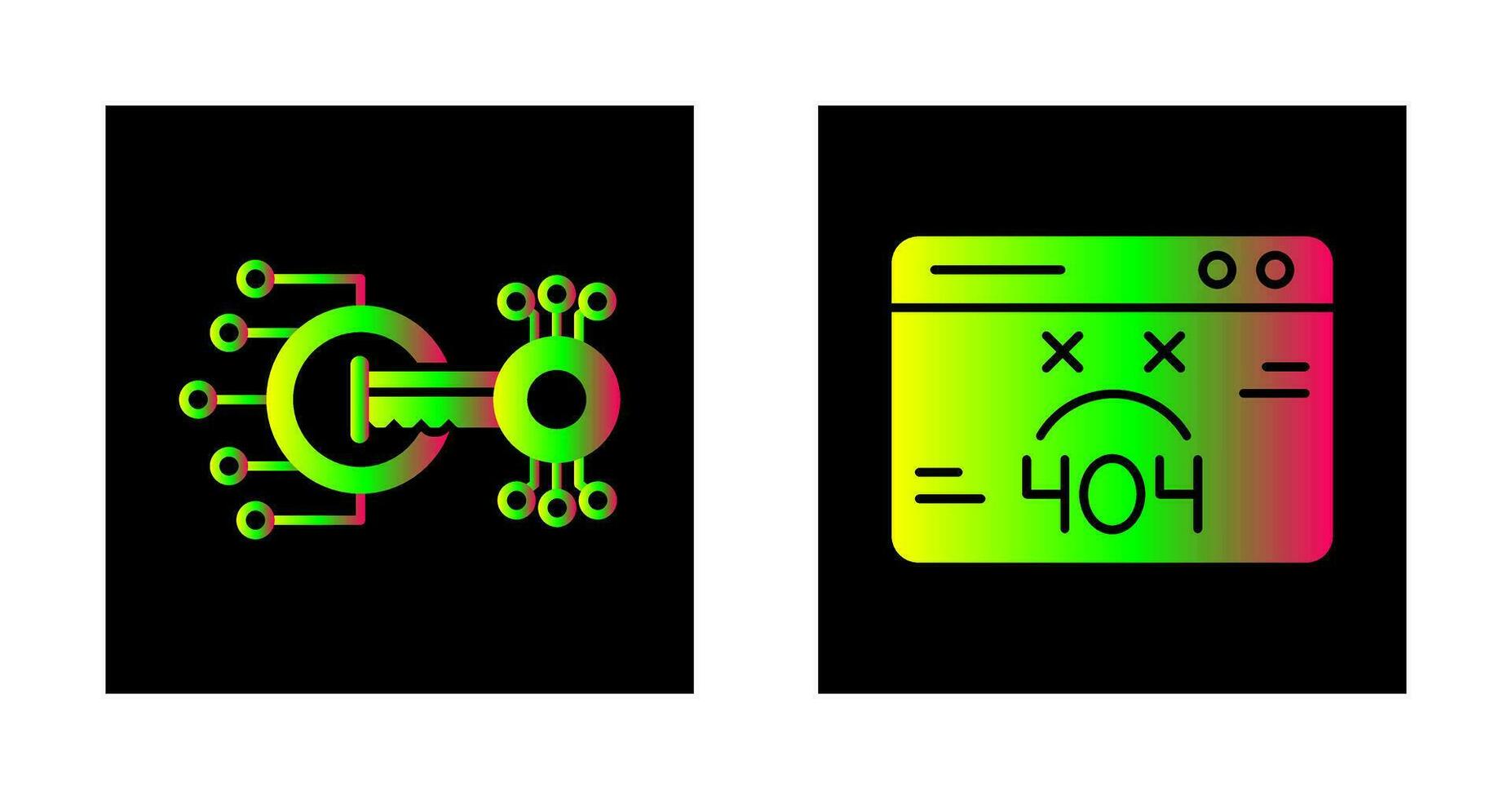 chiffrement et 404 Erreur icône vecteur