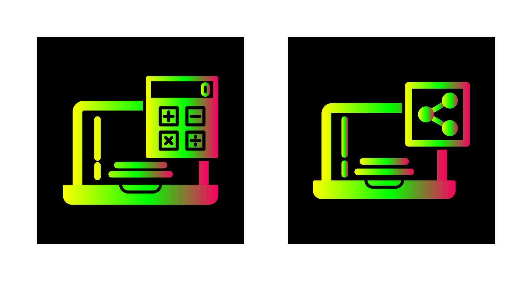 calculatrice et partager icône vecteur