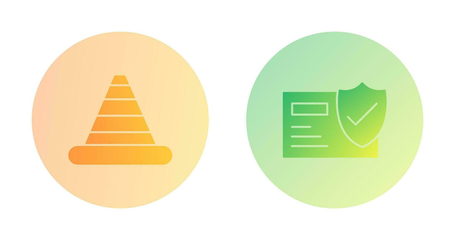 circulation cône et Sécurité icône vecteur