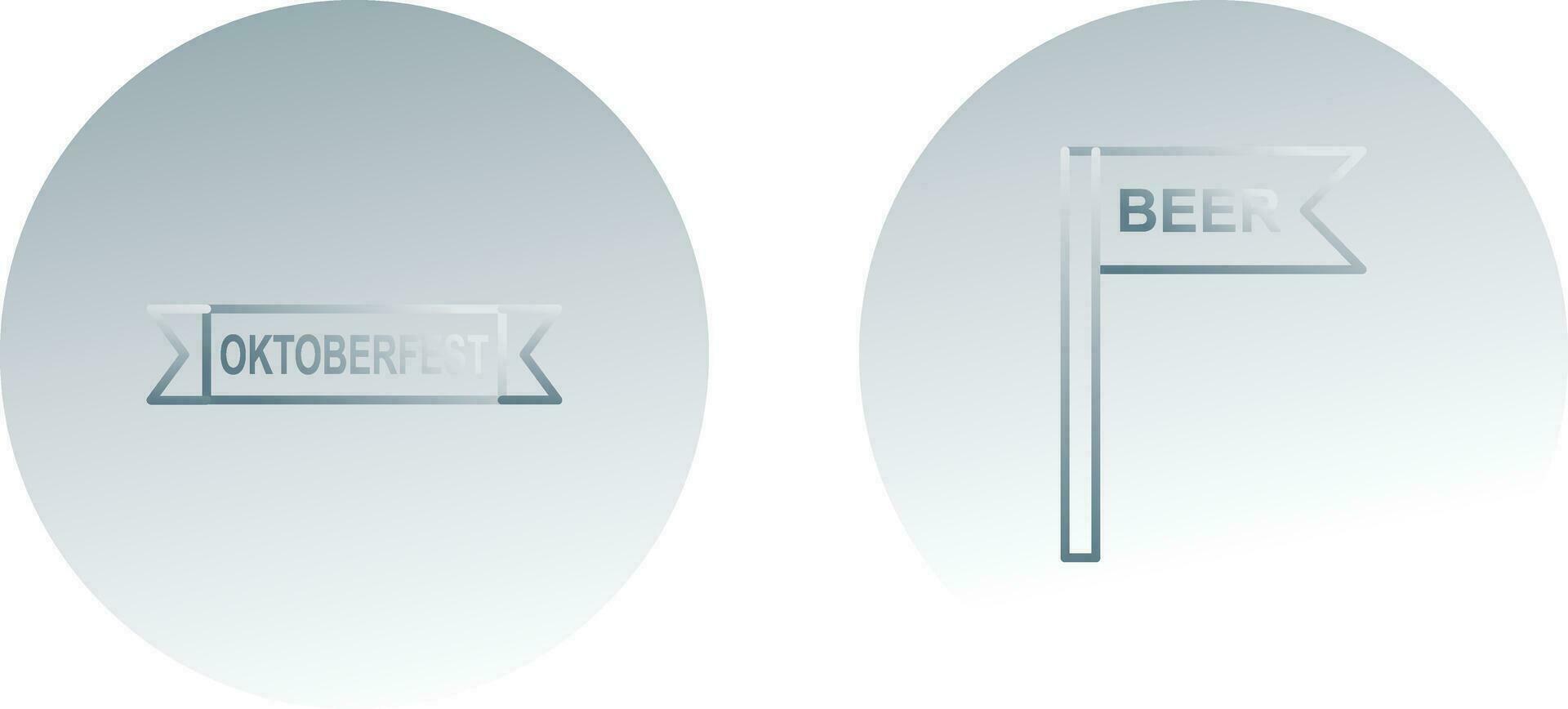 oktoberfest bannière et enseigne icône vecteur
