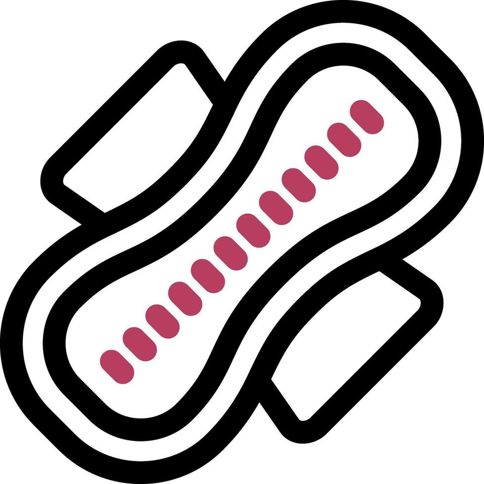 conception d'icône créative de serviette hygiénique vecteur