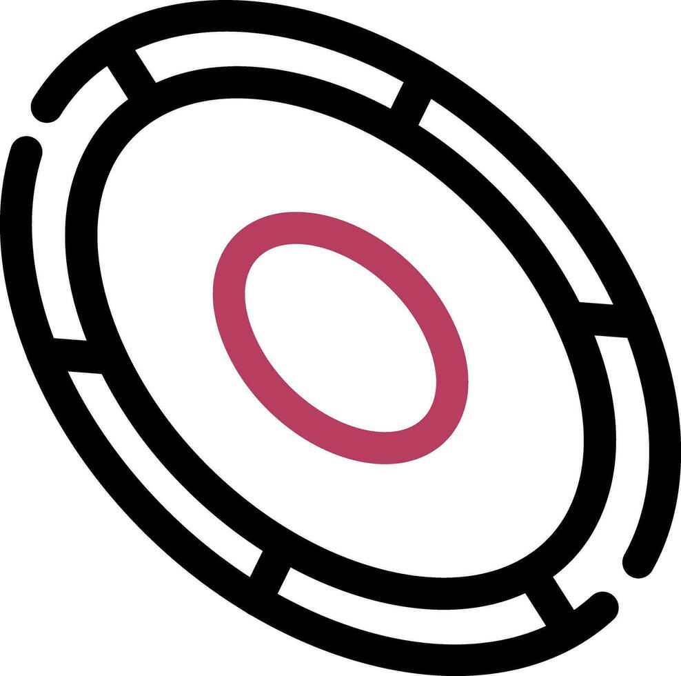 conception d'icône créative frisbee vecteur