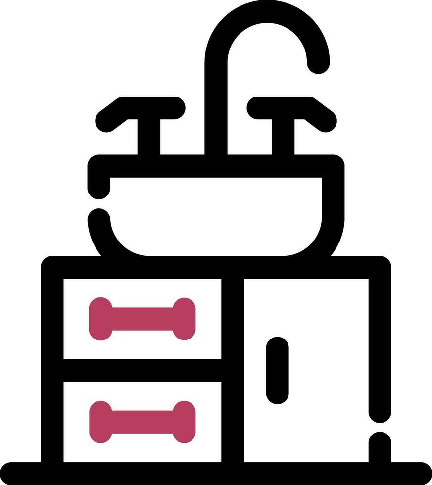 conception d'icône créative de cabinet vecteur