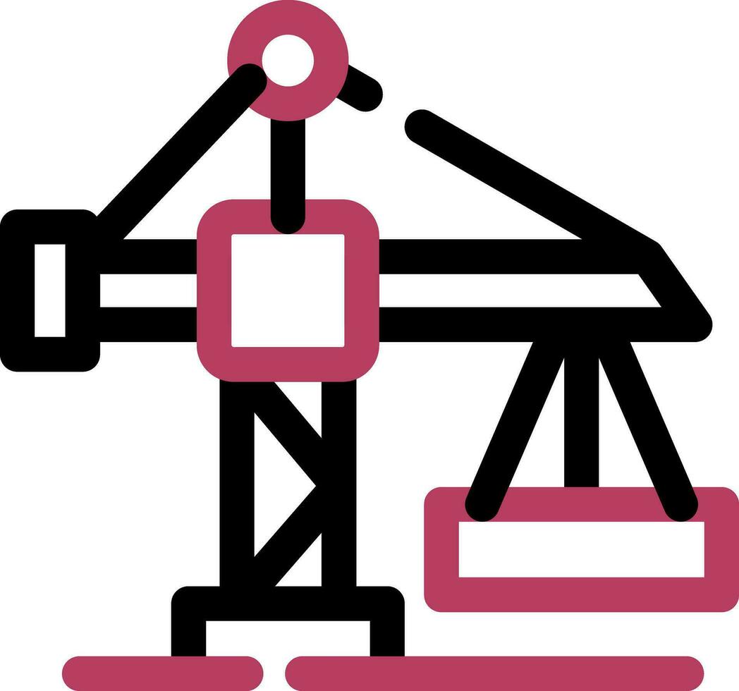 conception d'icône créative de grue vecteur