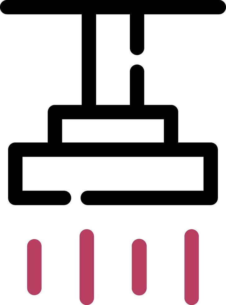 conception d'icône créative de douche vecteur