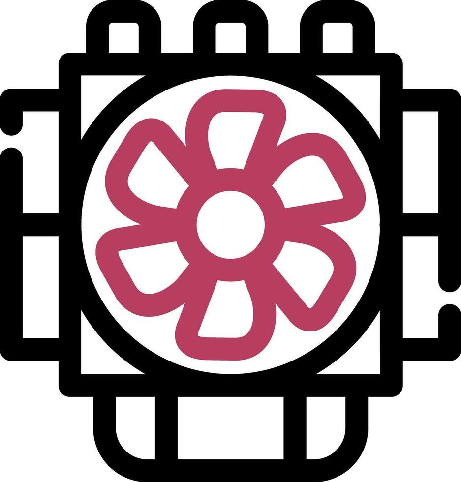 conception d'icône créative de radiateur vecteur