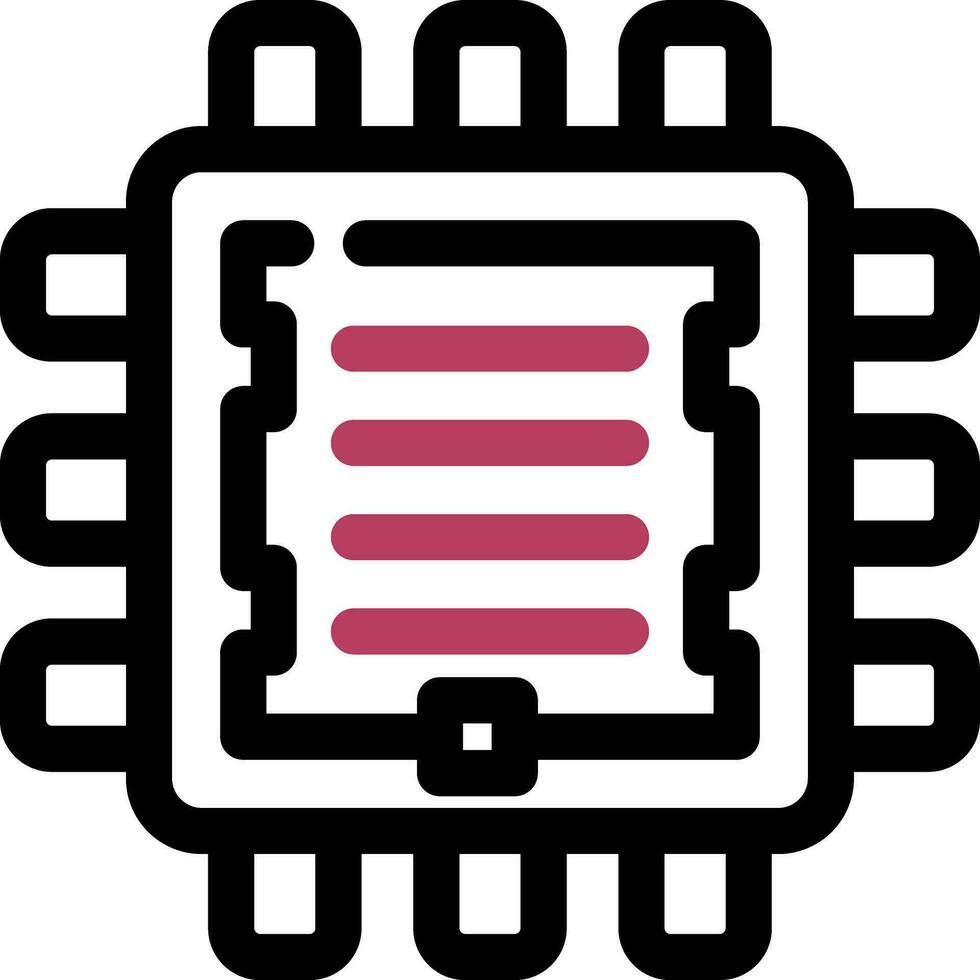 conception d'icône créative de processeur vecteur