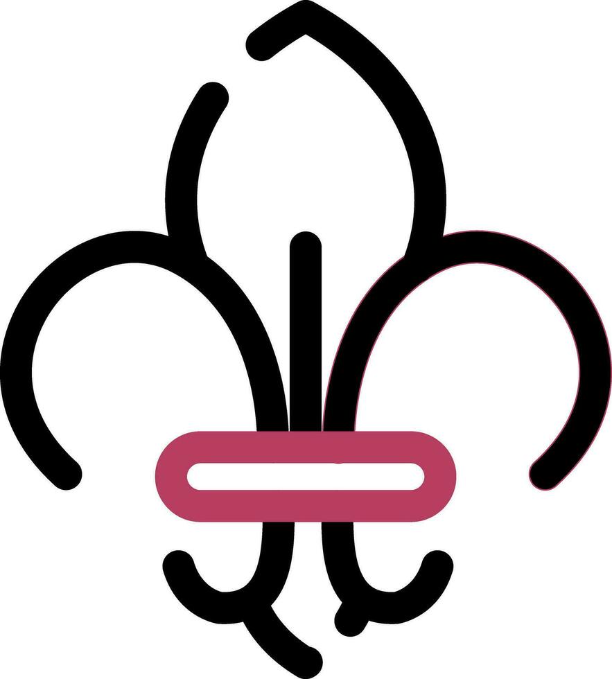 conception d'icône créative fleur de lys vecteur