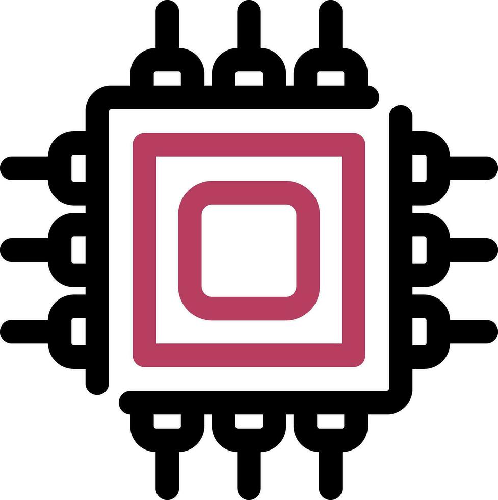 conception d'icône créative de processeur vecteur