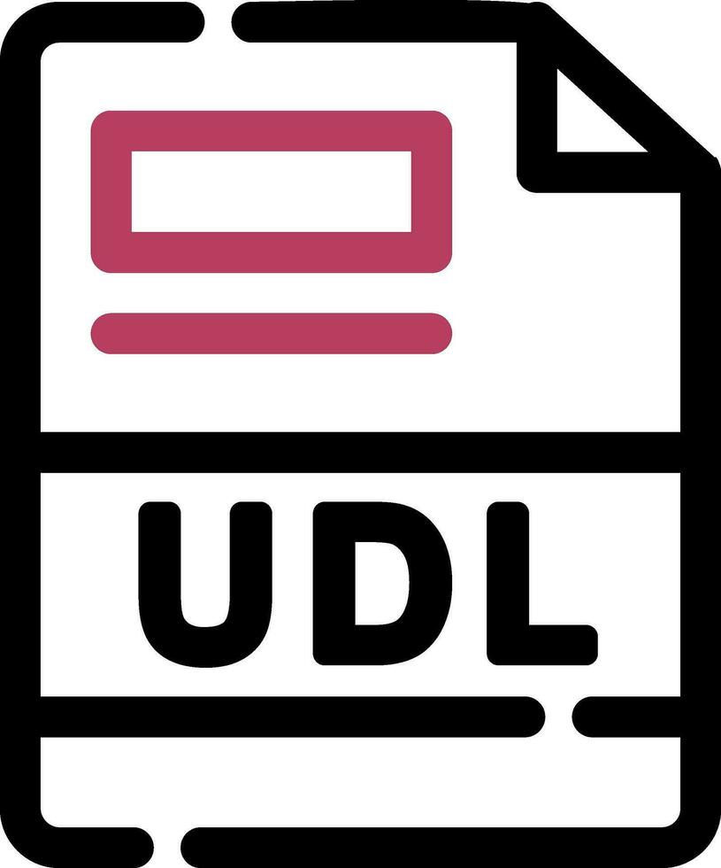 udl Créatif icône conception vecteur