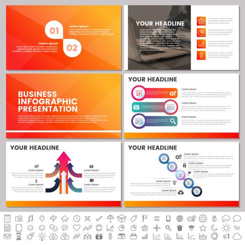 Éléments modernes d&#39;infographie pour les modèles de présentations pour la bannière vecteur