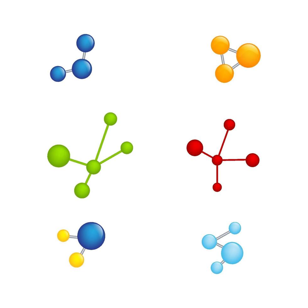 conception d'illustration vectorielle de molécule vecteur