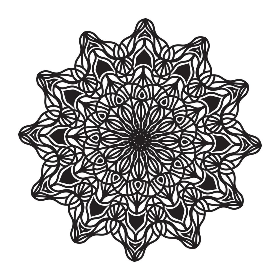 illustration de texture mandala floral de fond ornemental vecteur