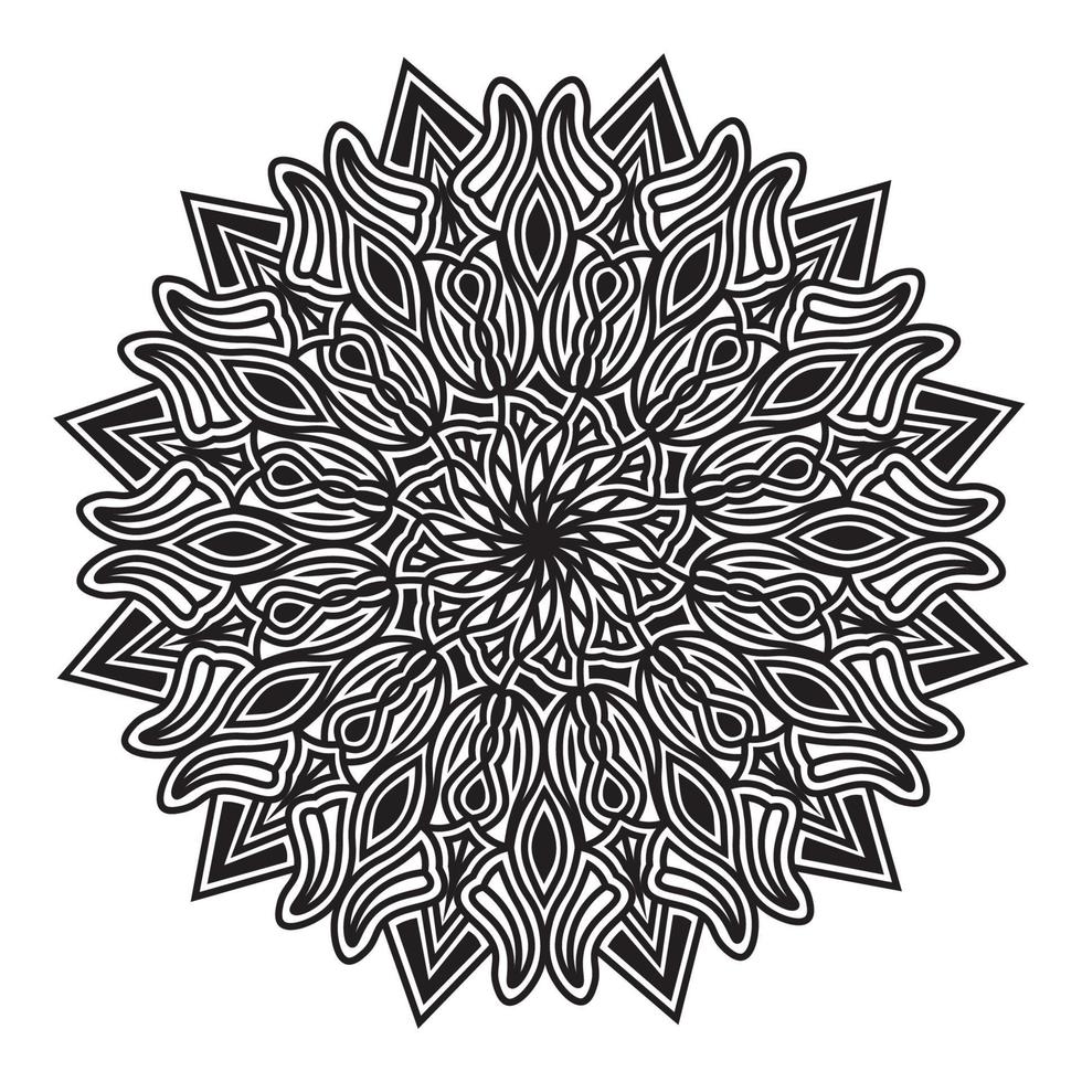 illustration de texture mandala floral de fond ornemental vecteur