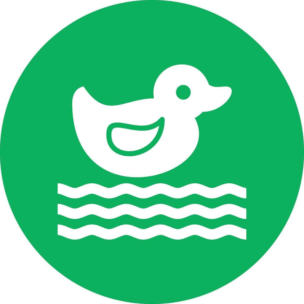 illustration de conception d'icône de vecteur de canard en plastique