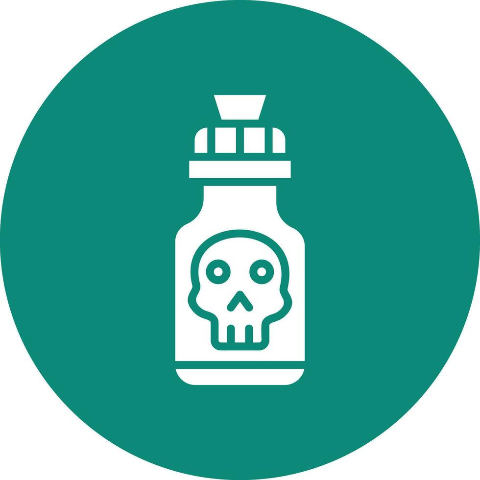 illustration de conception d'icône de vecteur de poison