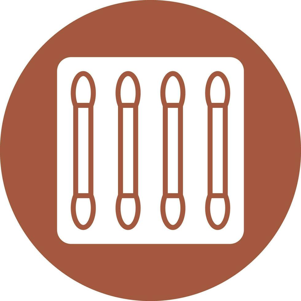 illustration de conception d'icône de vecteur de bourgeons de coton