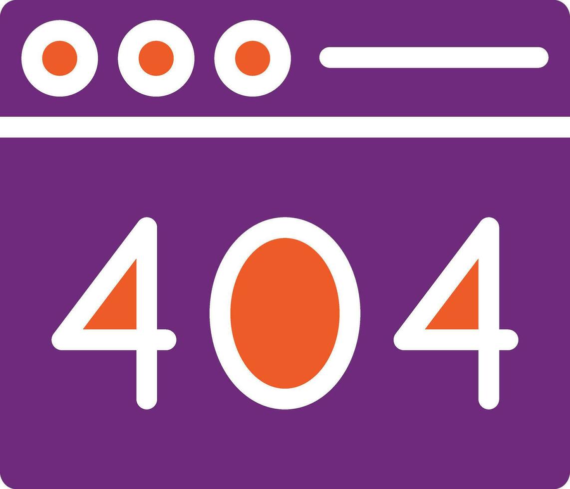 illustration de conception d'icône de vecteur d'erreur 404
