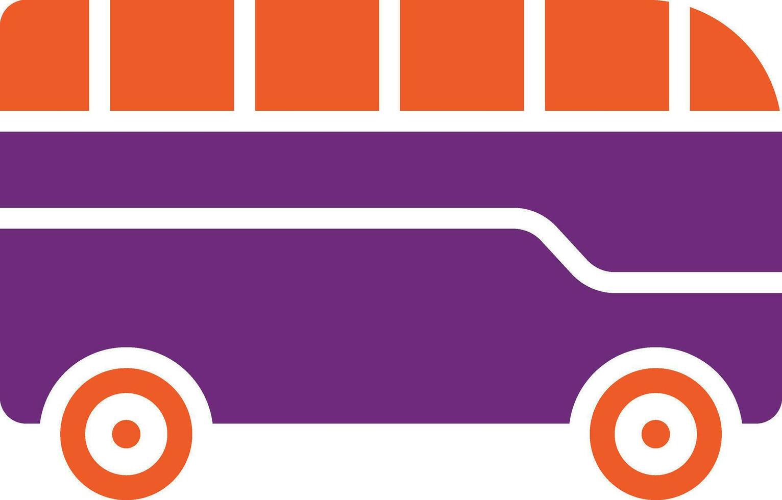 illustration de conception d'icône de vecteur de bus
