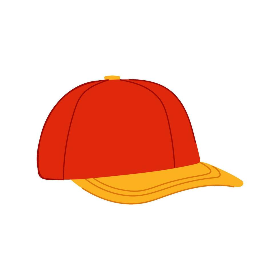 côté base-ball casquette dessin animé vecteur illustration