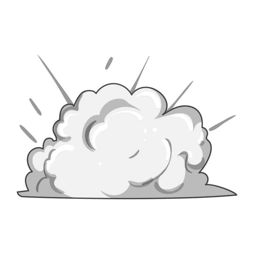 abstrait fumée nuage dessin animé vecteur illustration