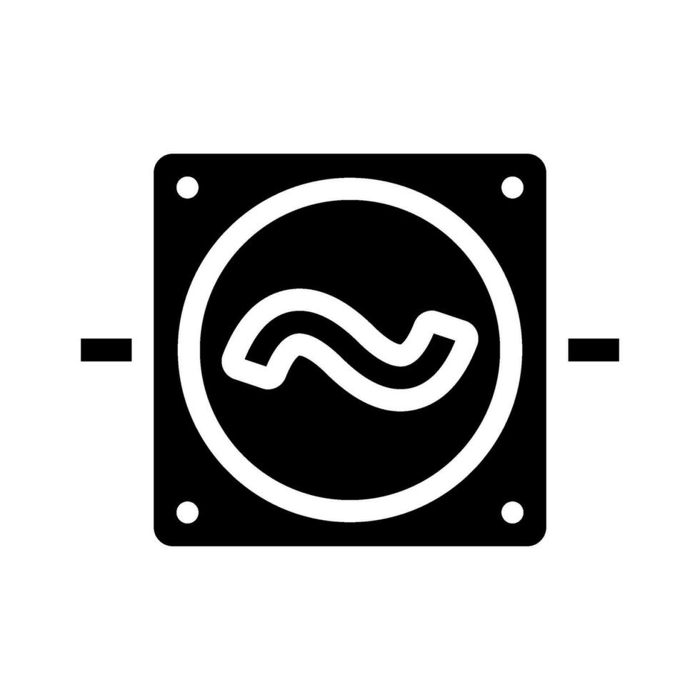 Tension électricité glyphe icône vecteur illustration