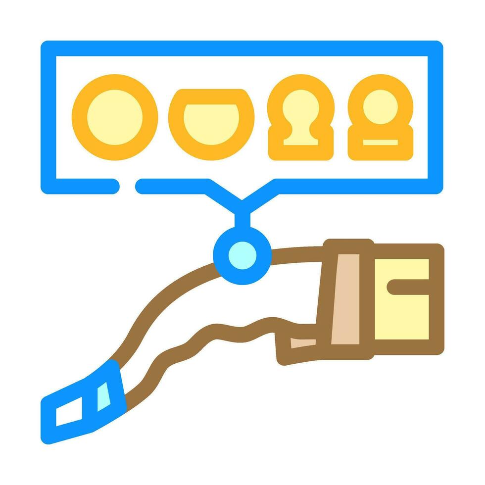 prise de courant compatibilité électrique Couleur icône vecteur illustration