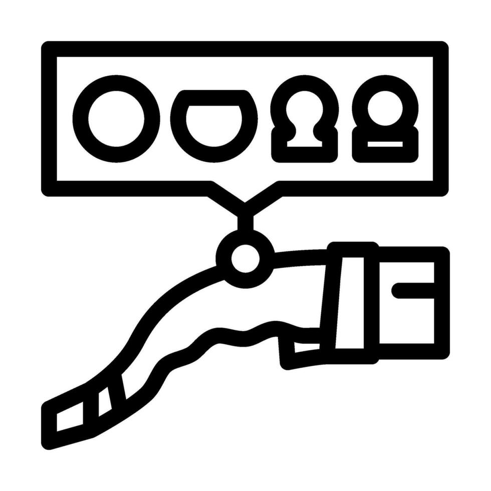 prise de courant compatibilité électrique ligne icône vecteur illustration