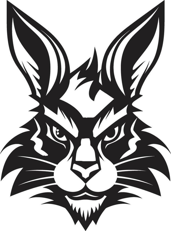 noir vecteur lapin une logo c'est parfait pour tout affaires noir vecteur lapin une logo c'est tous les deux professionnel et Créatif