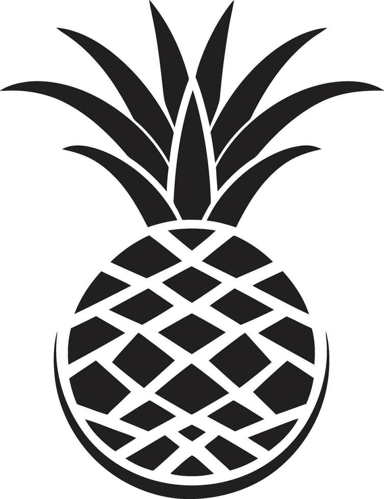 élégant ananas badge minimaliste ananas symbole vecteur