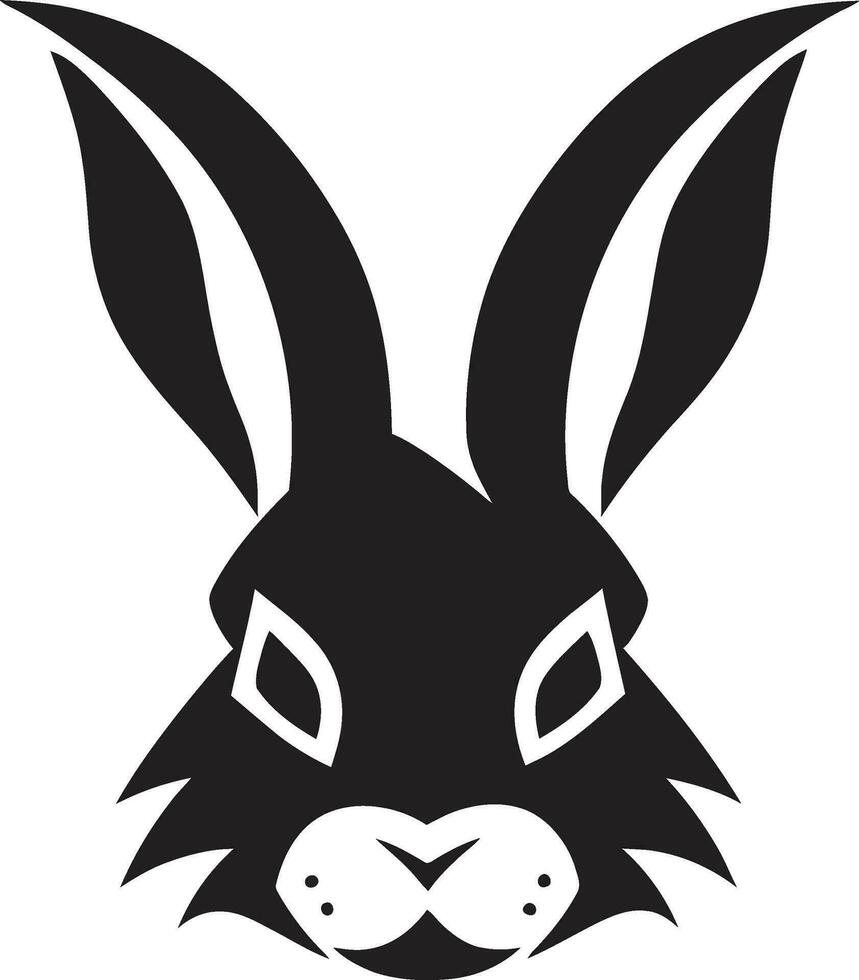 moderne lièvre contour conception lapin silhouette badge de distinction vecteur