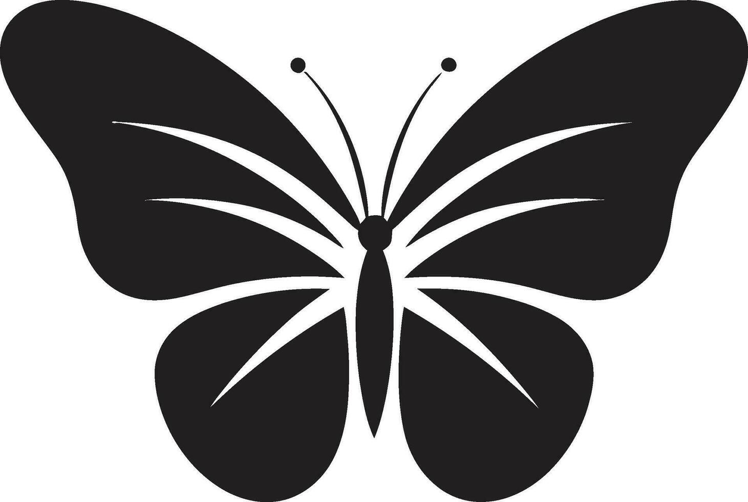 complexe vol noir papillon emblème dans vecteur ouvré dans noir papillon emblème dans noir