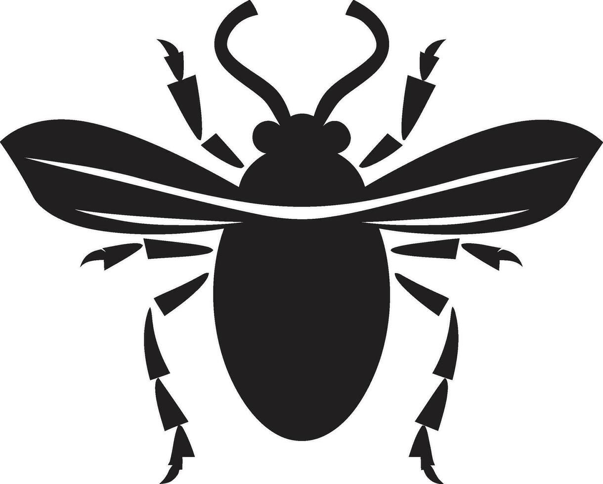 scarabée couronné badge souverain scarabée icône vecteur