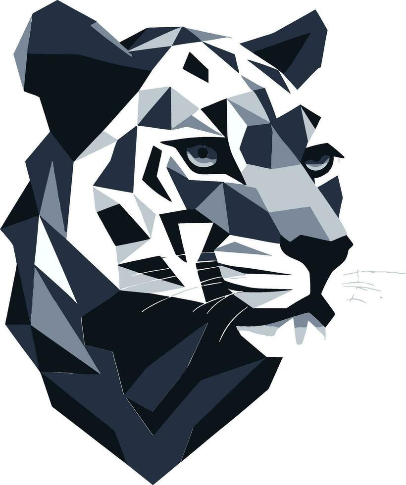 sauvage beauté noir léopard logo traquer excellence noir vecteur léopard icône