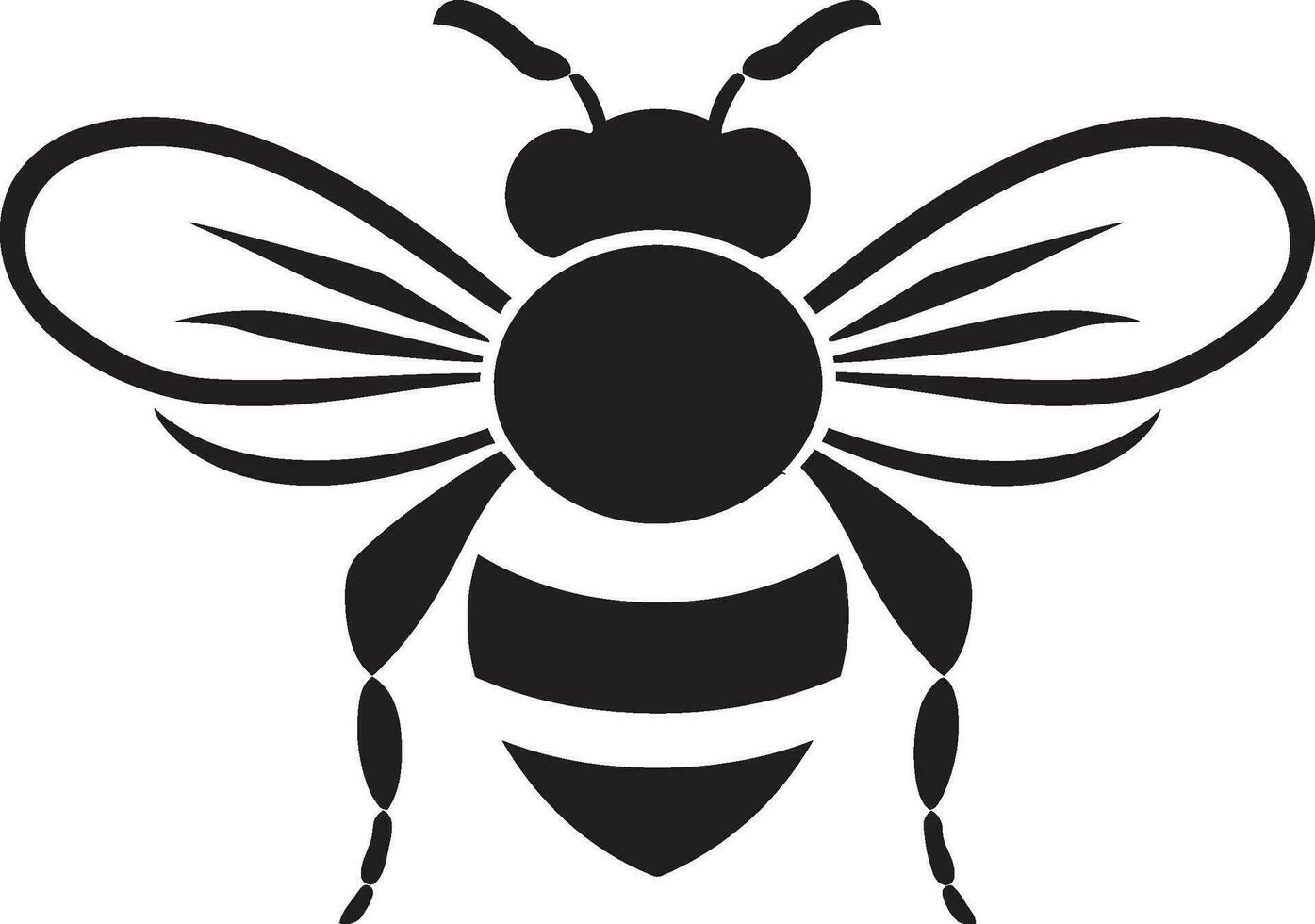 Royal mon chéri abeille logo noble abeille icône vecteur