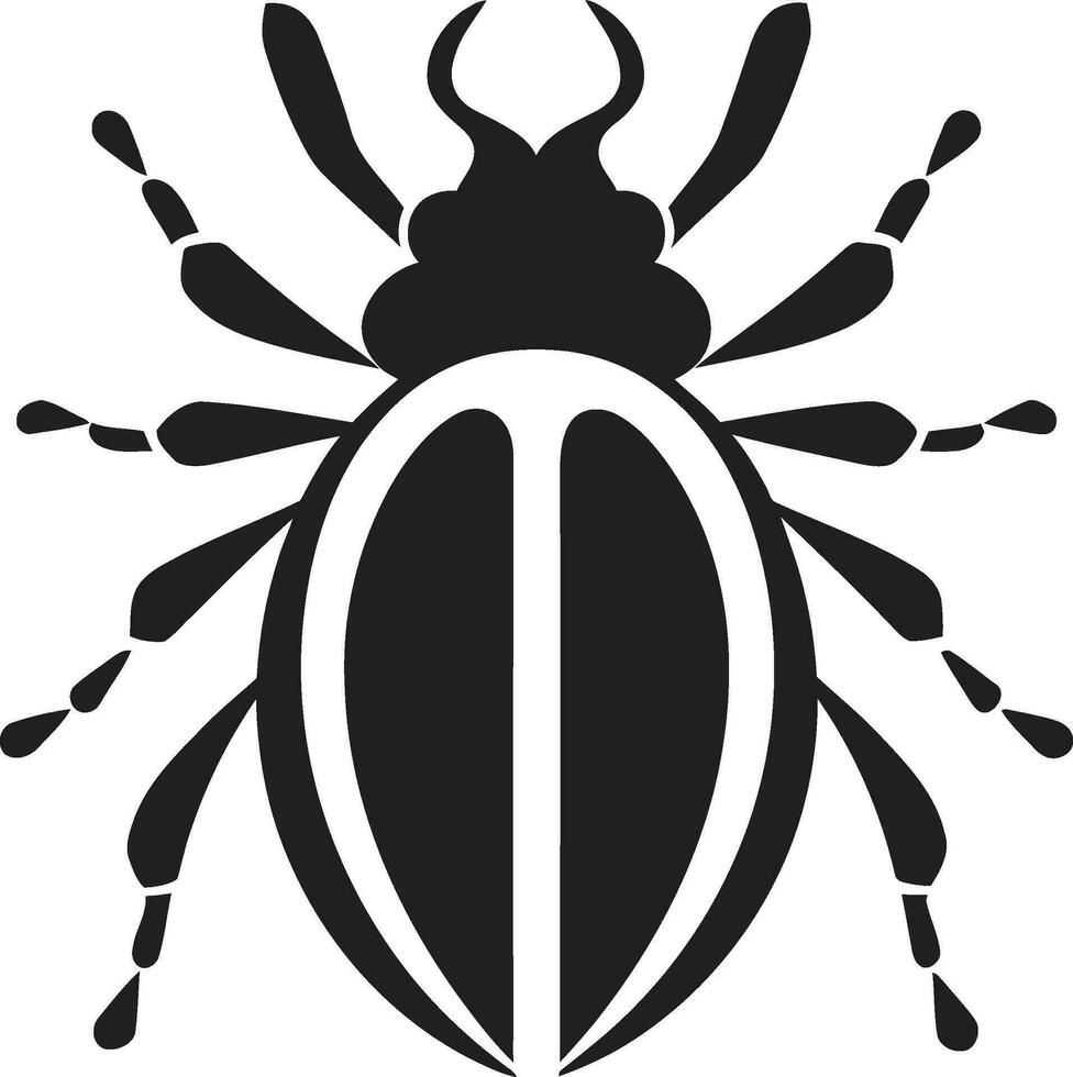 couronné scarabée insigne travailleur scarabée crête vecteur