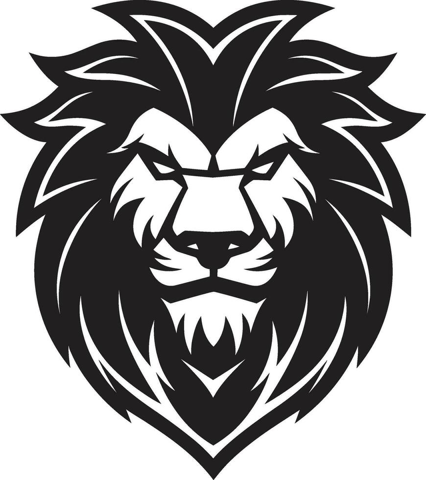 sauvage beauté noir Lion vecteur conception royal rugir Lion icône dans vecteur logo