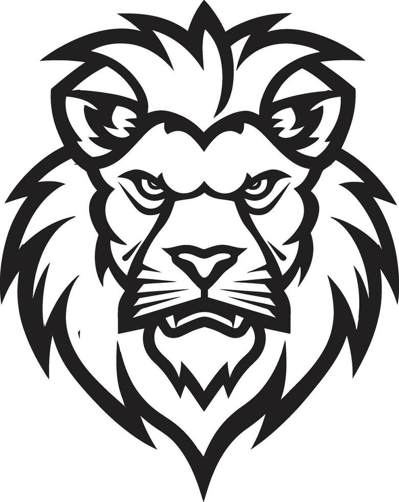 royal élégance une Lion icône excellence gracieux rugir le noir Lion vecteur logo